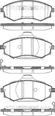 Klocki hamulcowe przednie tarczowe 5810138A30 Hyundai/Kia