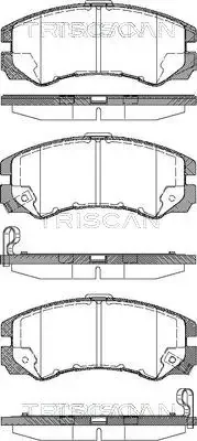 Klocki hamulcowe przednie tarczowe 8970352570 Honda