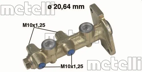 Główny cylinder hamulców 050090 Metelli
