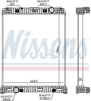 Chłodnica silnika A9405001503 Mercedes