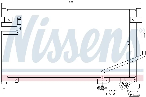 Chłodnica klimatyzacji 94688 Nissens