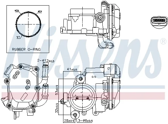 Przepustnica, komplet do Skoda Octavia II A5 1Z3