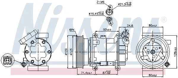 Sprężarka klimatyzacji do Nissan Qashqai I J10