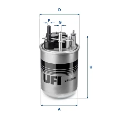 Filtr paliwa 2408001 UFI