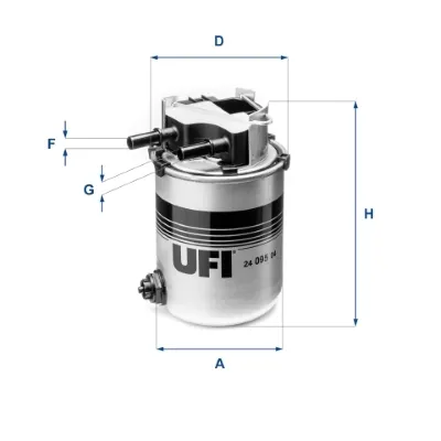 Filtr paliwa 2409504 UFI