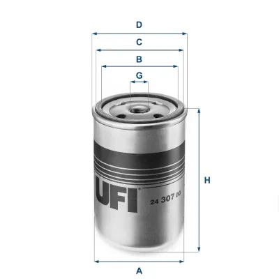 Filtr paliwa 2430700 UFI