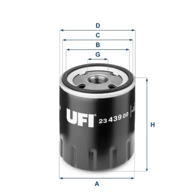 Filtr oleju 2343900 UFI