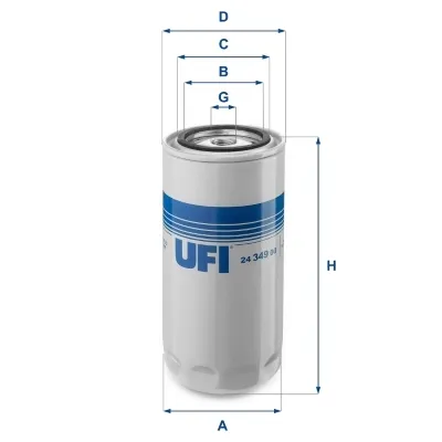 Filtr paliwa 2434900 UFI