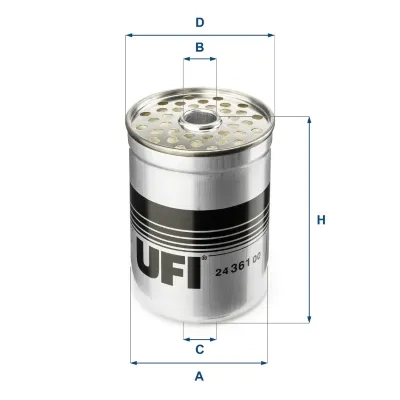 Filtr paliwa 2436100 UFI