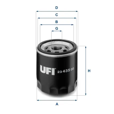 Filtr oleju 2343500 UFI