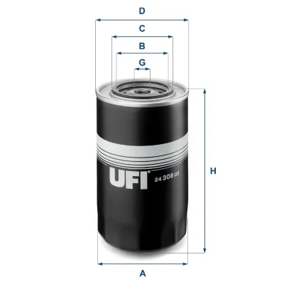 Filtr paliwa 2430800 UFI