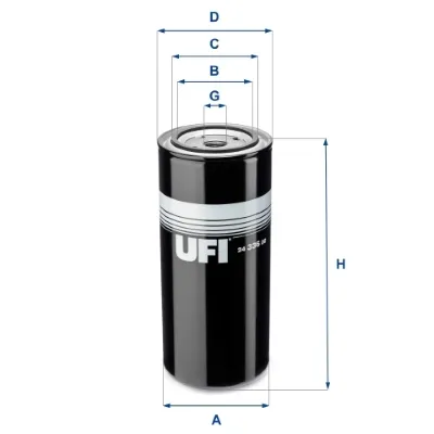 Filtr paliwa 2433600 UFI