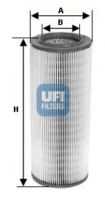 Filtr powietrza 2739700 UFI