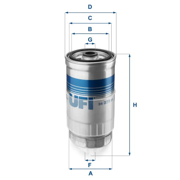 Filtr paliwa 2437901 UFI