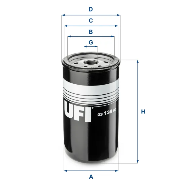 Filtr oleju 2313800 UFI