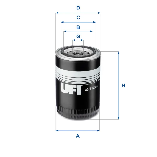 Filtr układu hydraulicznego 2311200 UFI
