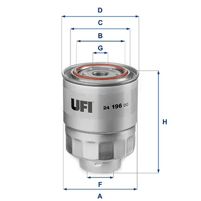 Filtr paliwa 2419600 UFI