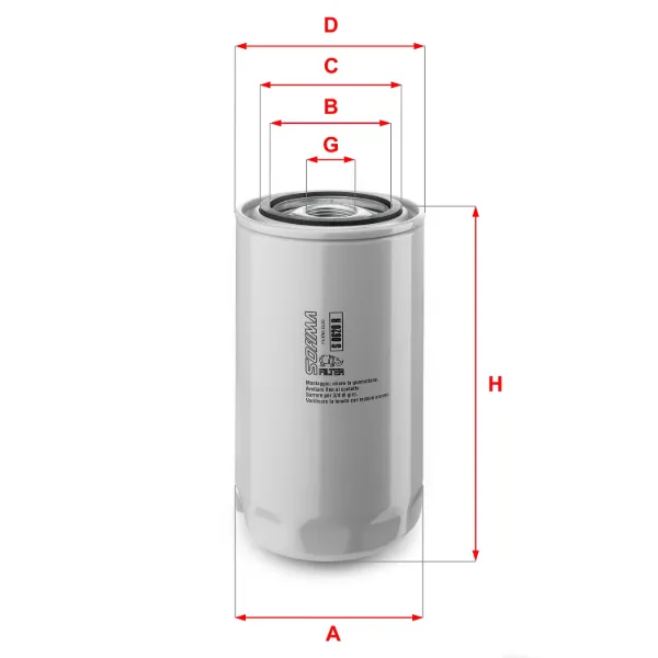 Filtr oleju S0620R Sofima