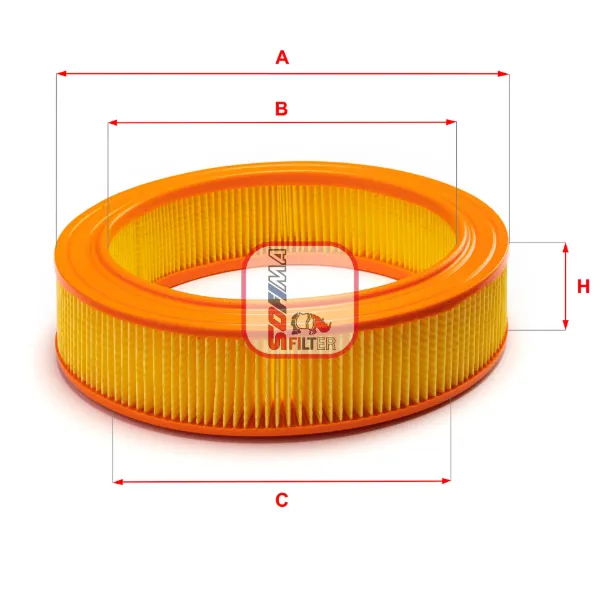Filtr powietrza S2040A Sofima