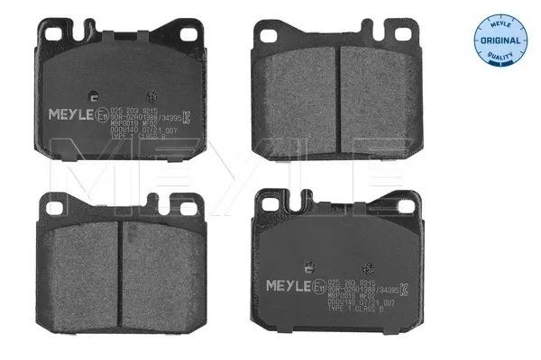 Klocki hamulcowe przednie tarczowe Mercedes E W123