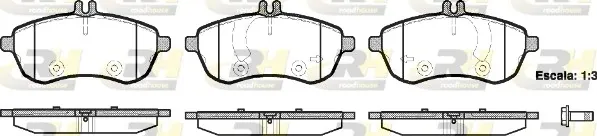 Klocki hamulcowe przednie tarczowe 2130100 Road House