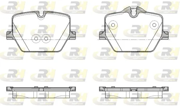 Okładziny (klocki) do hamulców tarczowych tylne 2187500 Road House