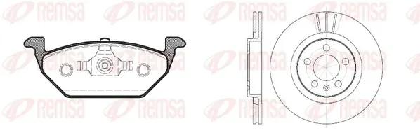 Tarcza hamulcowa przednia 863300 Remsa