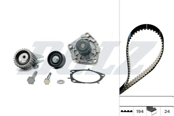 Pasek rozrządu, zestaw KD109 Dolz