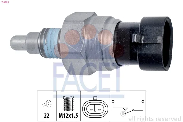 Czujnik włączania światła cofania 76323 Facet