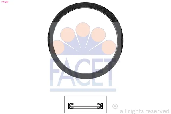 Uszczelka termostatu Citroen Evasion 22, U6