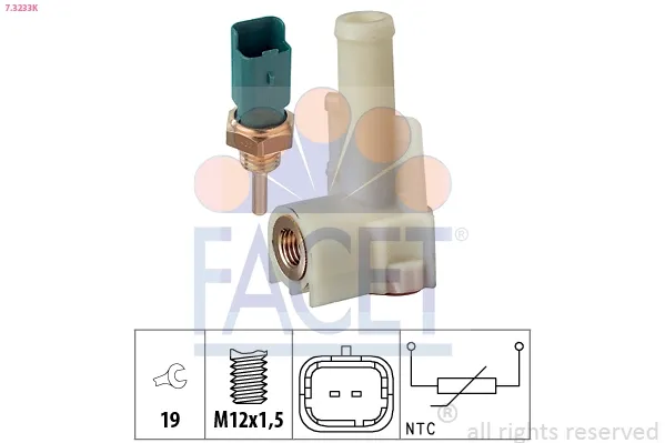 Czujnik temperatury płynu chłodzącego 71736835 Fiat/Alfa/Lancia