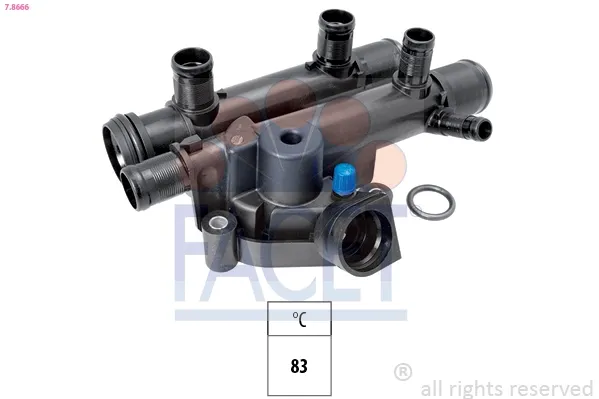 Obudowa termostatu do Opel Vivaro A F7