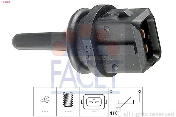 Czujnik temperatury powietrza wlotowego Fiat Brava 182