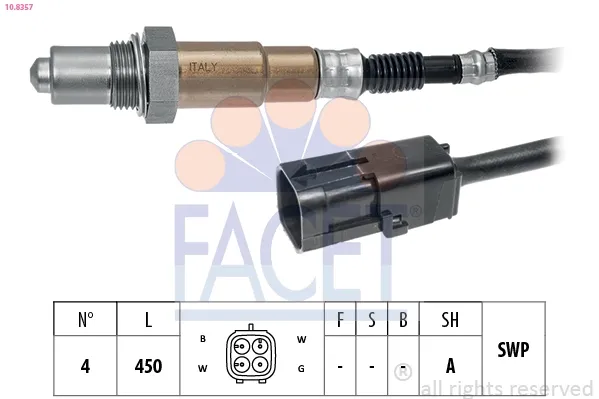 Sonda lambda czujnik tlenu przed katalizatorem EX16537 Euroex
