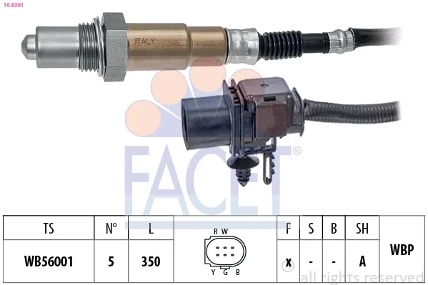 Sonda lambda, czujnik tlenu 55283961 General Motors