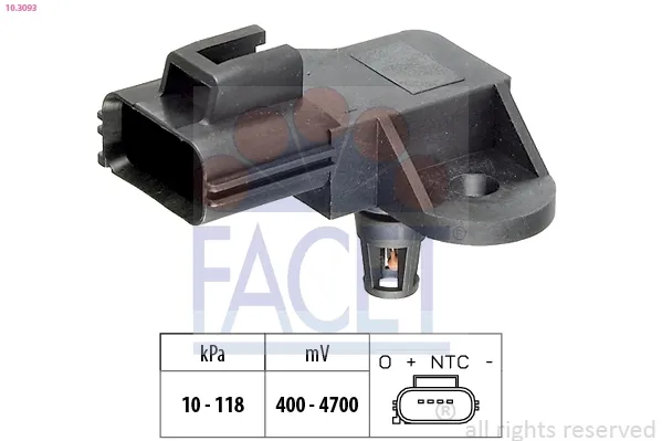 Czujnik ciśnienia w kolektorze ssącym, MAP Ford Fiesta Mk4