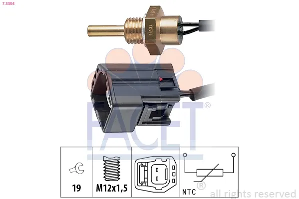 Czujnik temperatury płynu chłodzącego Volvo S70 LS, LT