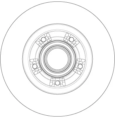 Tarcza hamulcowa tylna DF6203BS TRW