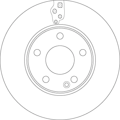 Tarcza hamulcowa przednia DF6548 TRW