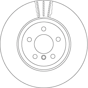 Tarcza hamulcowa tylna DF6610S TRW