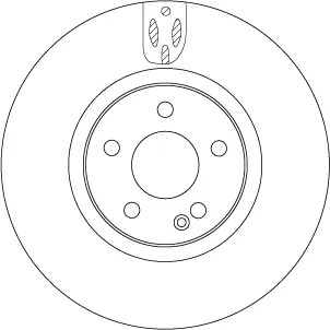 Tarcza hamulcowa przednia DF6744S TRW