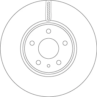 Tarcza hamulcowa przednia DF6811 TRW