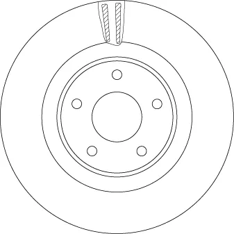 Tarcza hamulcowa przednia DF6496S TRW
