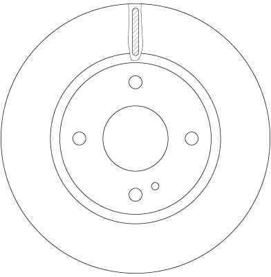 Tarcza hamulcowa przednia DF6399 TRW