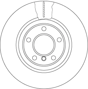 Tarcza hamulcowa przednia DF6616S TRW