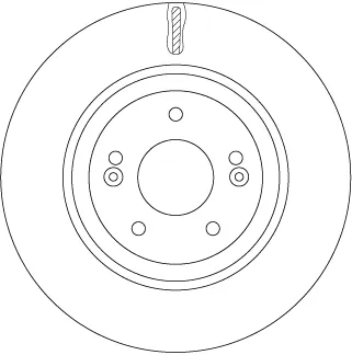 Tarcza hamulcowa przednia DF7592 TRW