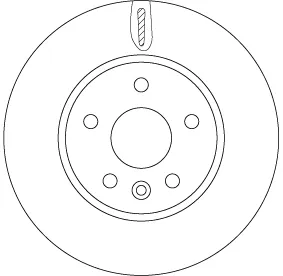 Tarcza hamulcowa przednia DF6819 TRW