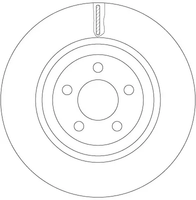 Tarcza hamulcowa przednia DF6244S TRW