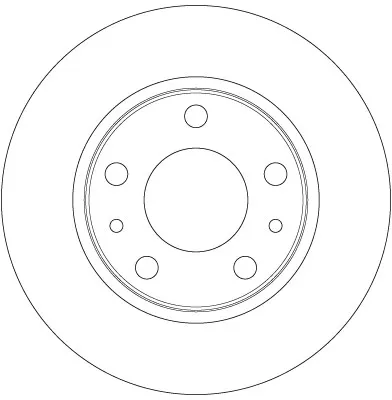 Tarcza hamulcowa przednia DF6412 TRW