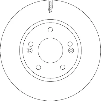Tarcza hamulcowa przednia DF6936 TRW